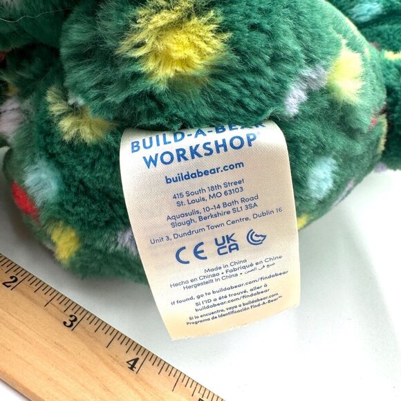 Build A Bear BAB Jolly Jumps Frog Holiday Green Polka Dot Stuffed Animal - Picture 7 of 8